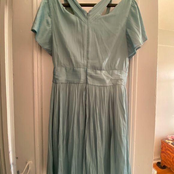 Anthropologie Deep V Vibrant Mini Dress - Picture 3 of 4